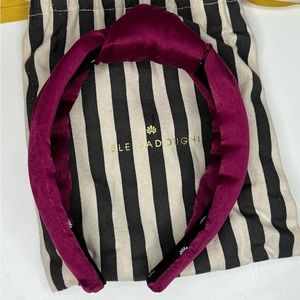 Lele Sadoughi Purple Velvet Headband